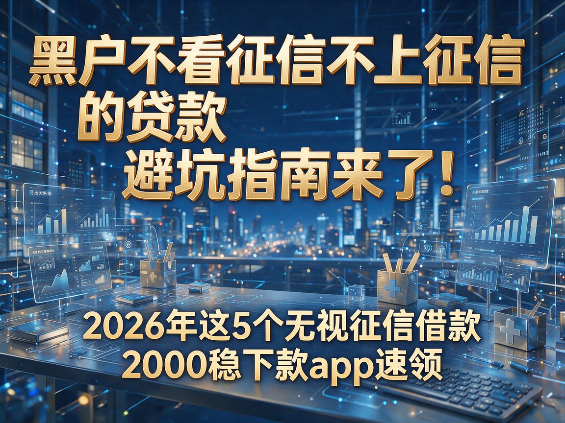 黑户不看征信不上征信的贷款避坑指南来了!2026年这5个无视征信借款2000稳下款app速领