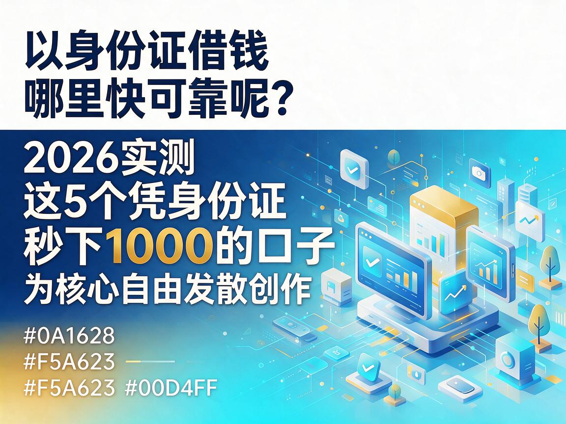 身份证借钱哪里快可靠呢?2026实测这5个凭身份证秒下1000的口子