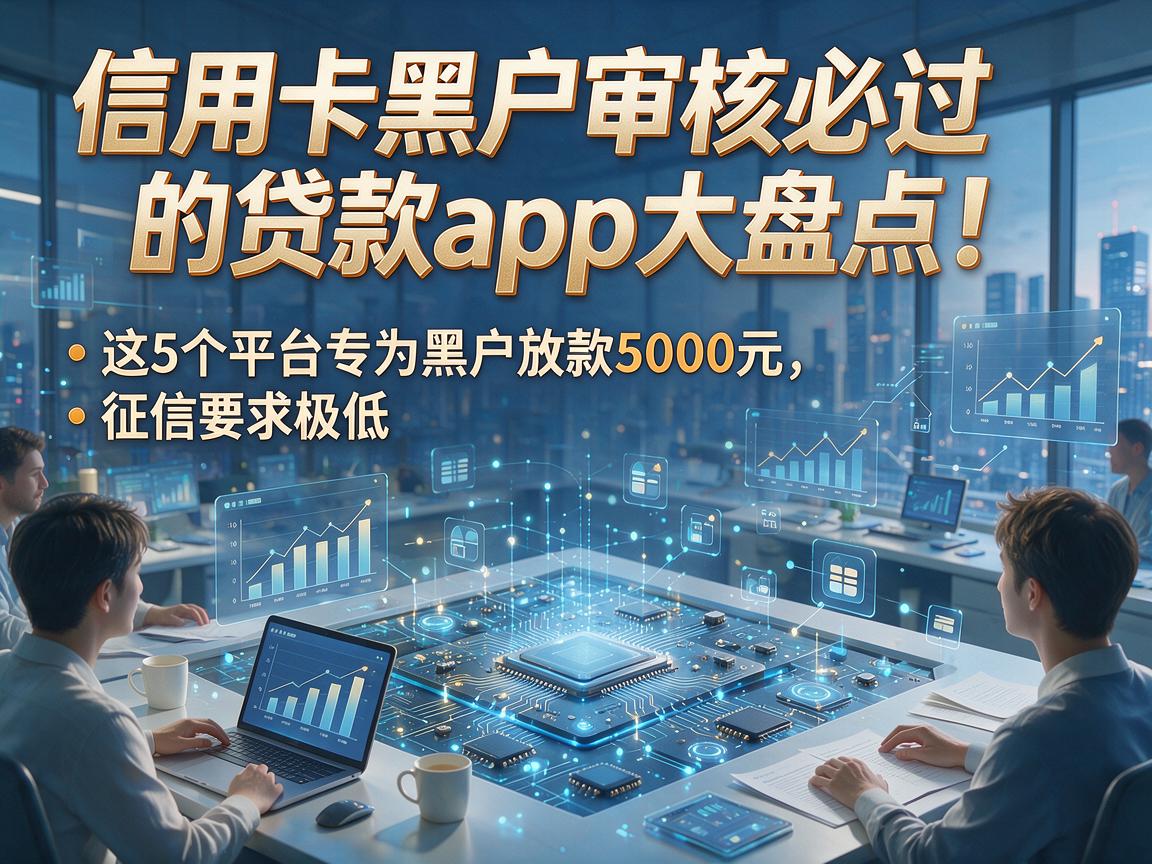 信用卡黑户审核必过的贷款app大盘点！这5个平台专为黑户放款5000元，征信要求极低