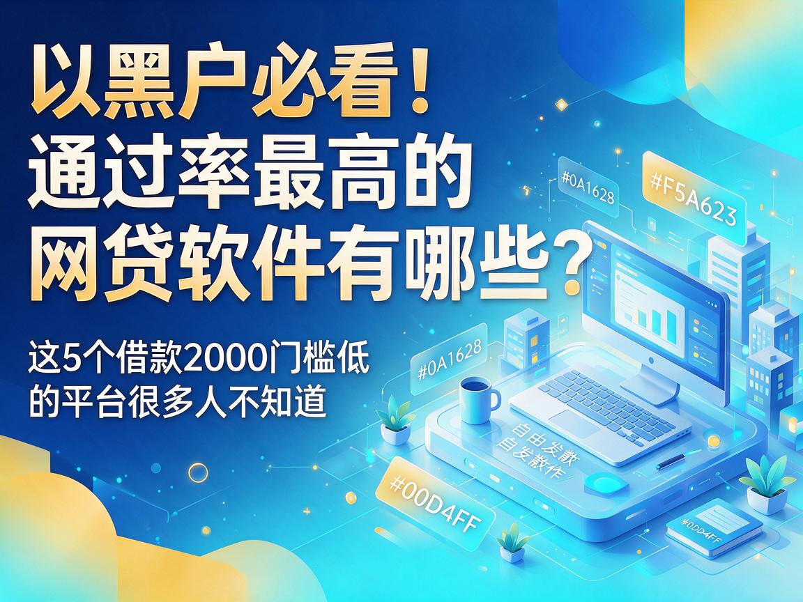 黑户必看!通过率最高的网贷软件有哪些?这5个借款2000门槛低的平台很多人不知道