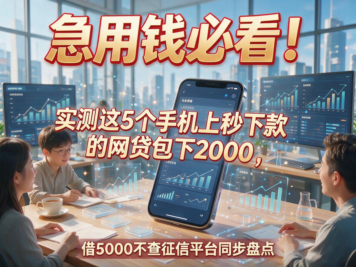 急用钱必看!实测这5个手机上秒下款的网贷包下2000,借5000不查征信平台同步盘点