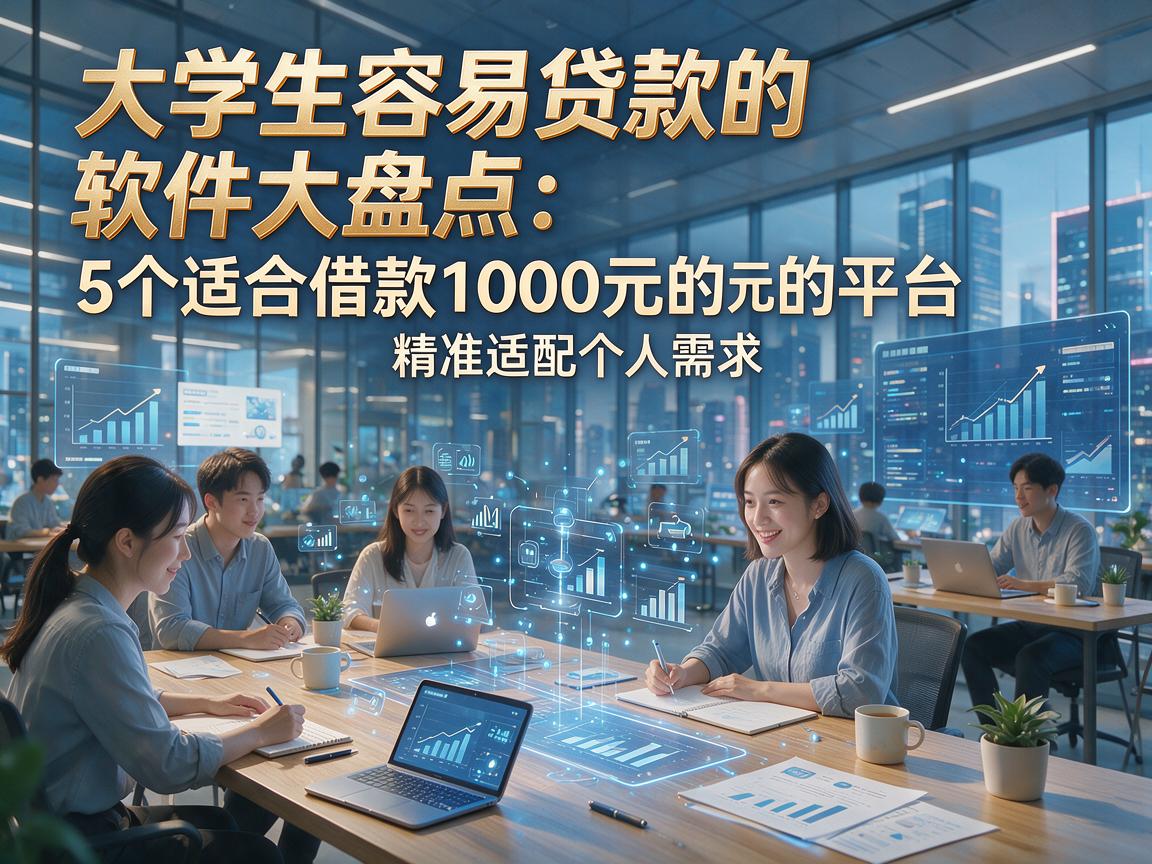 大学生容易贷款的软件大盘点:5个适合借款1000元的平台精准适配个人需求