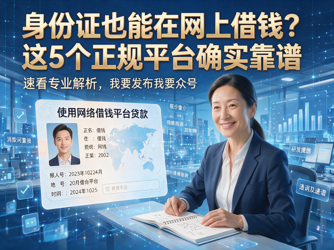 身份证也能在网上借钱?这5个正规平台确实靠谱,速看专业解析!