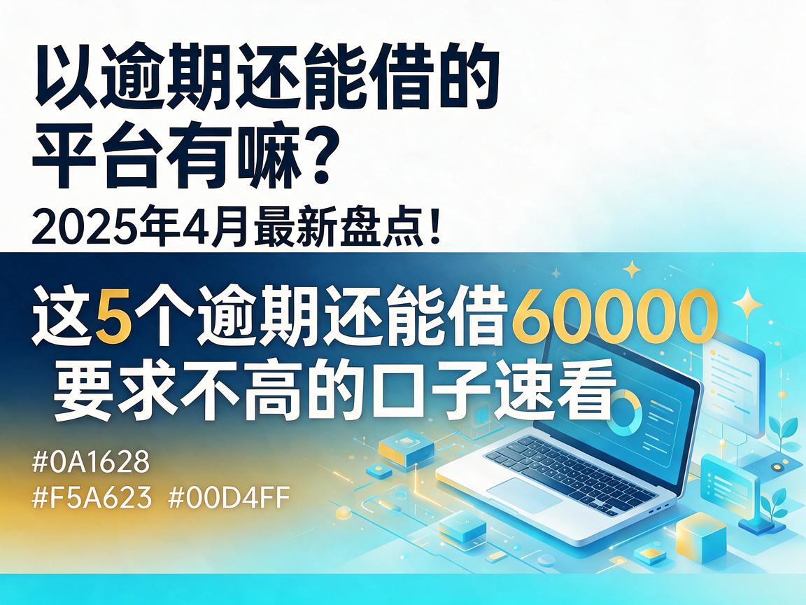 逾期还能借的平台有嘛?2025年4月最新盘点:这5个逾期还能借6000且要求不高的口子速看