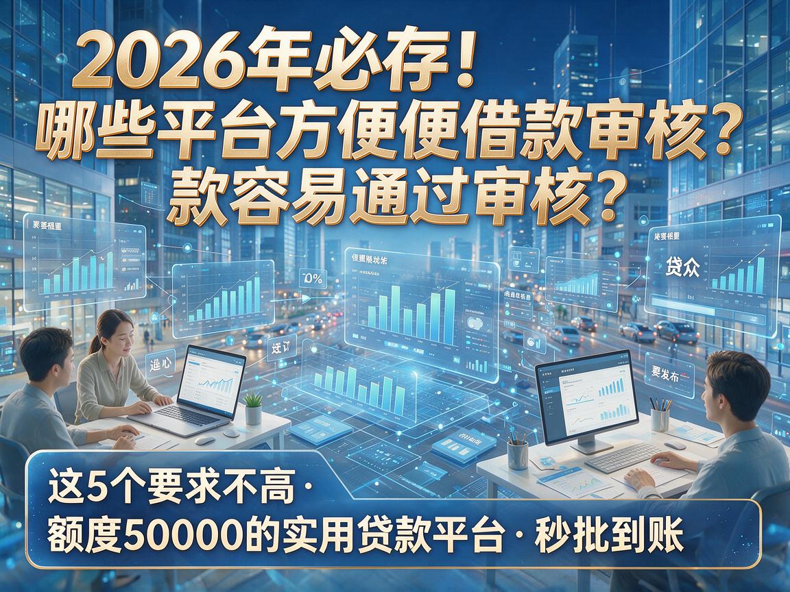 2026年必存!哪些平台方便借款容易通过审核?这5个要求不高、额度50000的实用贷款平台秒批到账