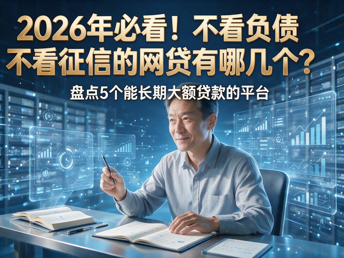 2026年必看!不看负债不看征信的网贷有哪几个?盘点5个能长期大额贷款的平台