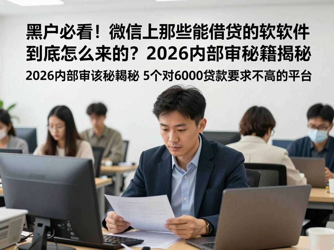 黑户必看！微信上那些能借钱的软件到底怎么来的？2026内部审核秘籍揭秘5个对6000贷款要求不高的平台