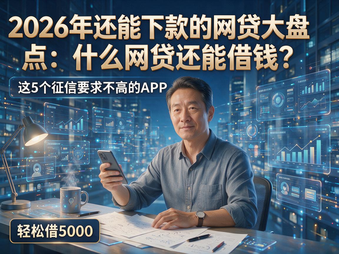 2026年还能下款的网贷大盘点:什么网贷还能借钱?这5个征信要求不高的APP,轻松借5000!