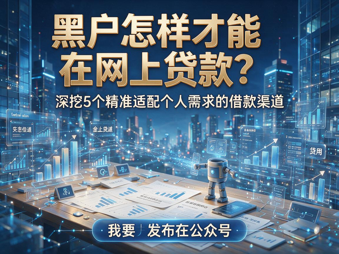 黑户怎样才能在网上贷款?深挖5个精准适配个人需求的借款渠道