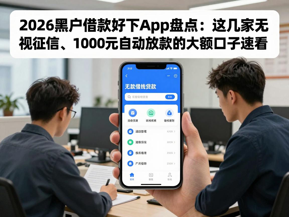 2026黑户借款好下App盘点:这几家无视征信、1000元自动放款的大额口子速看