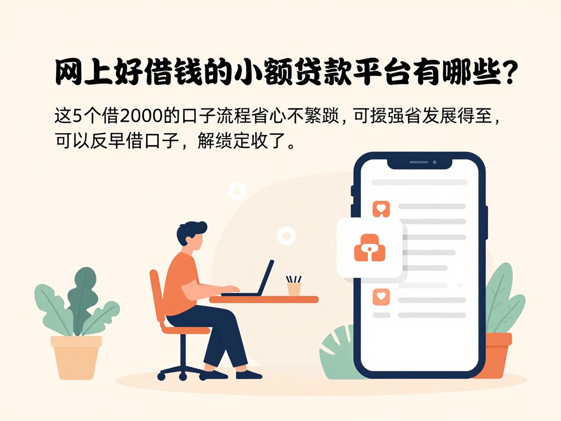 急用钱必看！网上好借钱的小额贷款平台有哪些？这5个借2000的口子流程省心不繁琐