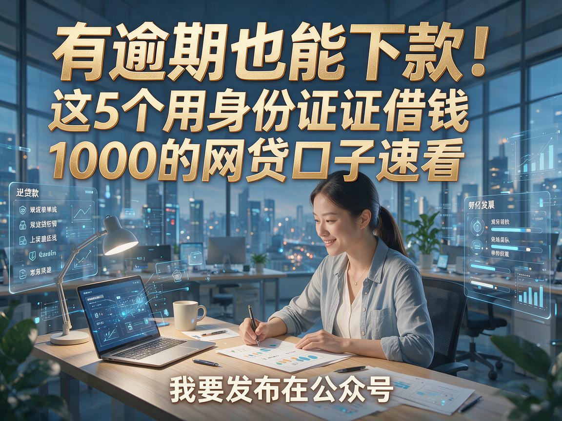 有逾期也能下款！这5个用身份证借钱1000的网贷口子速看