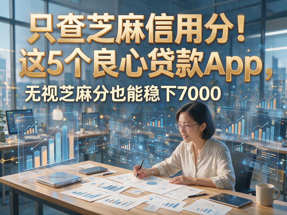 只查芝麻信用分!这5个良心贷款App,无视芝麻分也能稳下7000