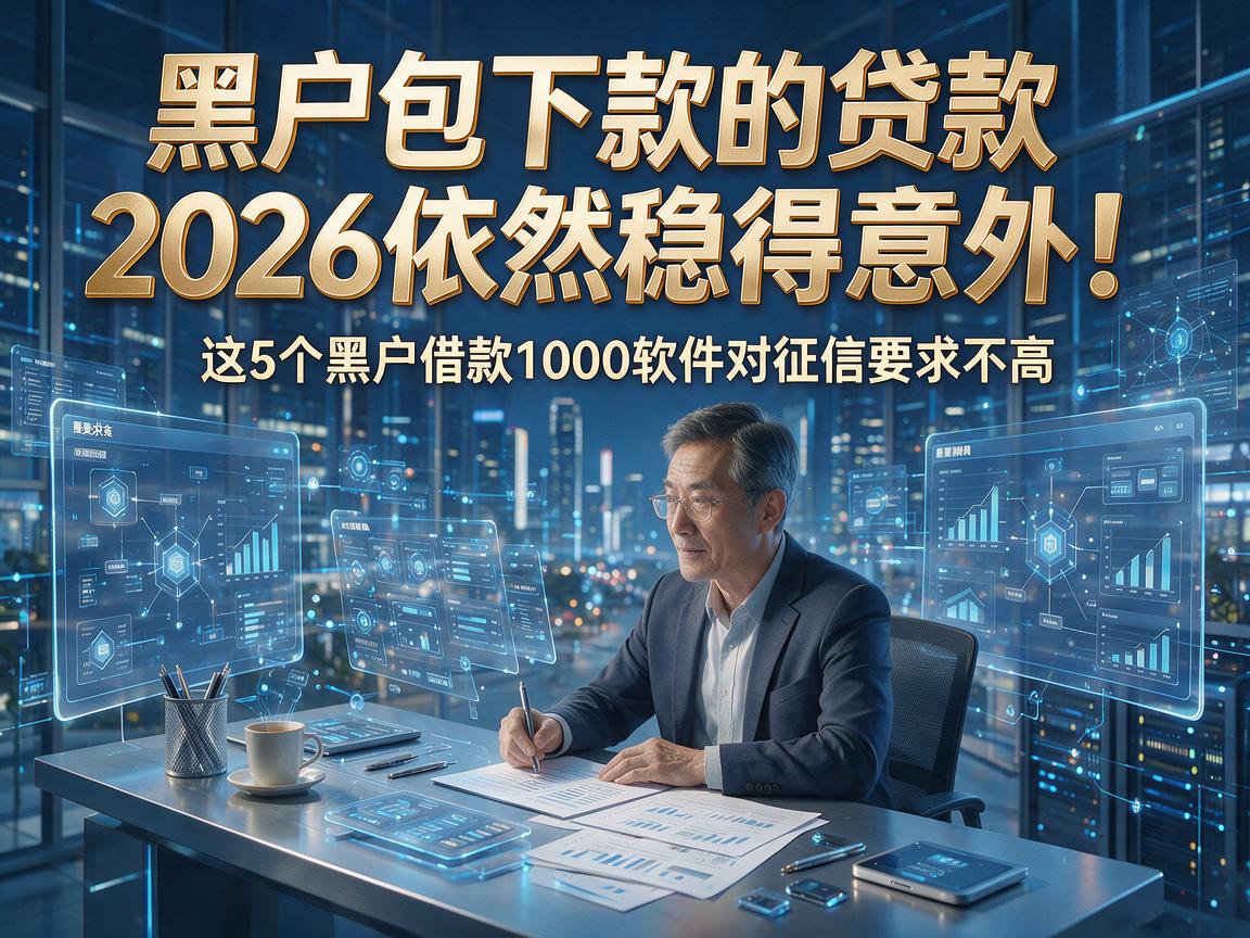黑户包下款的贷款2026依然稳得意外!这5个黑户借款1000软件对征信要求不高