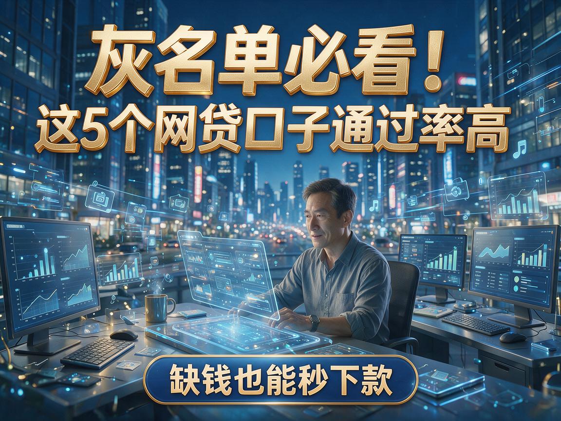 灰名单必看!这5个网贷口子通过率高,缺钱也能秒下款