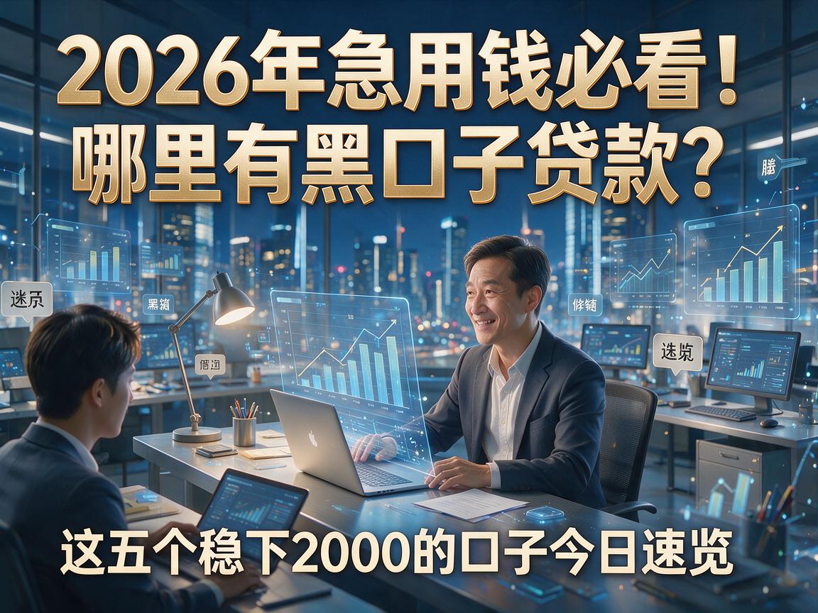 2026年急用钱必看！哪里有黑口子贷款？这五个稳下2000的口子今日速览