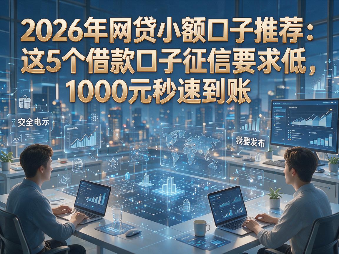 2026年网贷小额口子推荐:这5个借款口子征信要求低,1000元秒速到账!