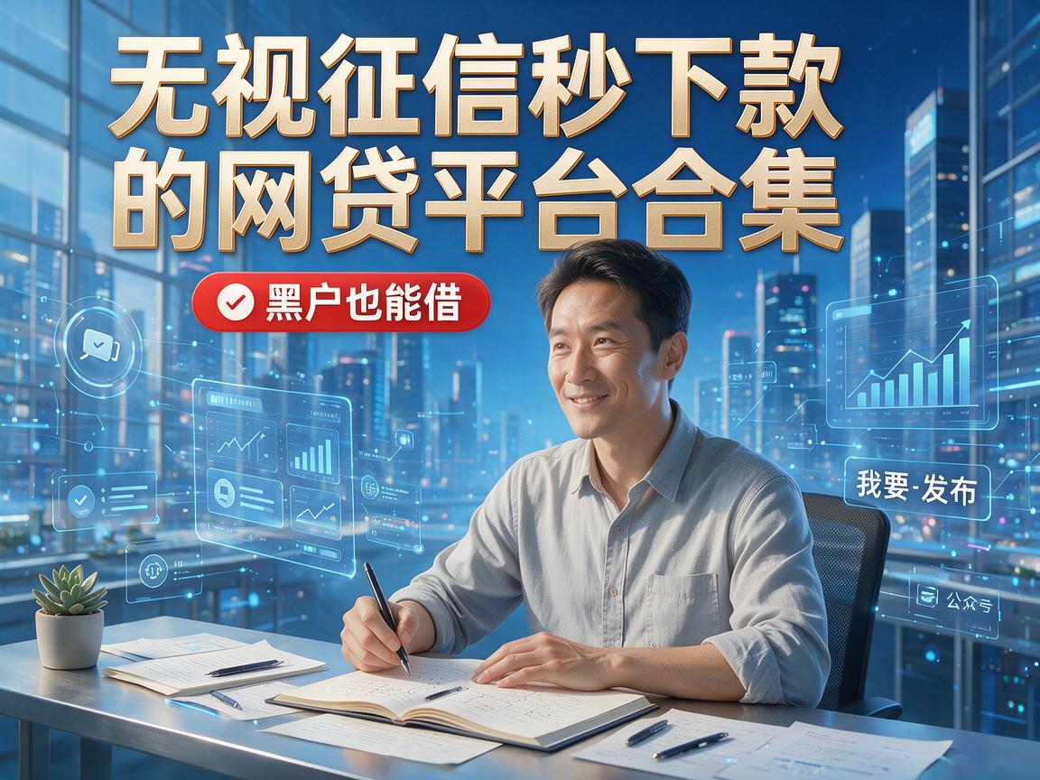 无视征信秒下款的网贷平台合集,黑户也能借!