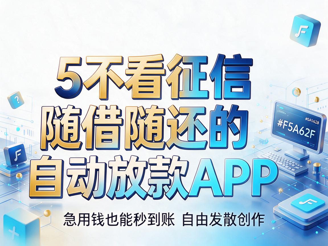 5个不看征信、随借随还的自动放款APP,急用钱也能秒到账