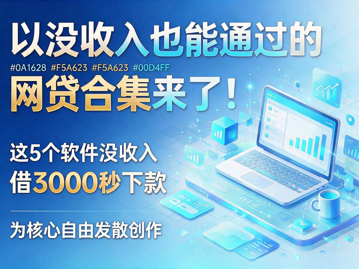 没收入也能通过的网贷合集来了！这5个软件没收入也能借3000秒下款