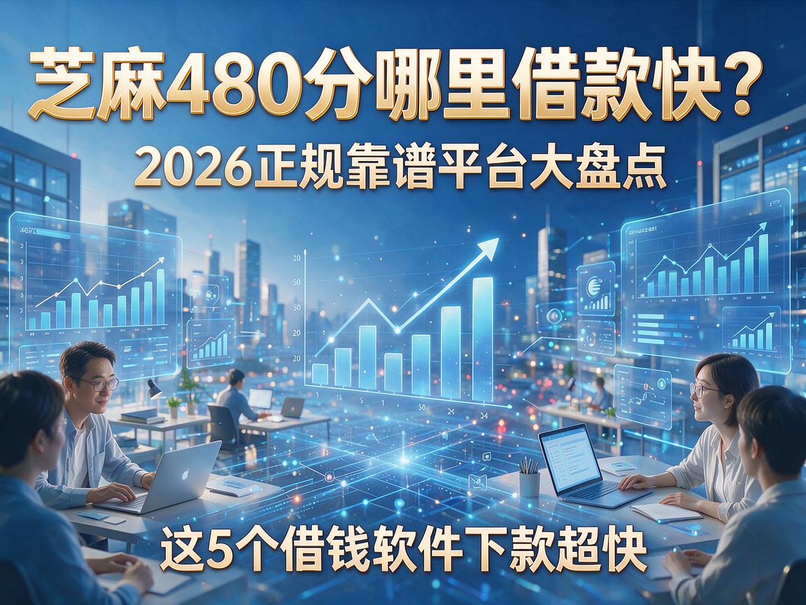 芝麻480分哪里借款快？2026正规靠谱平台大盘点，这5个借钱软件下款超快！