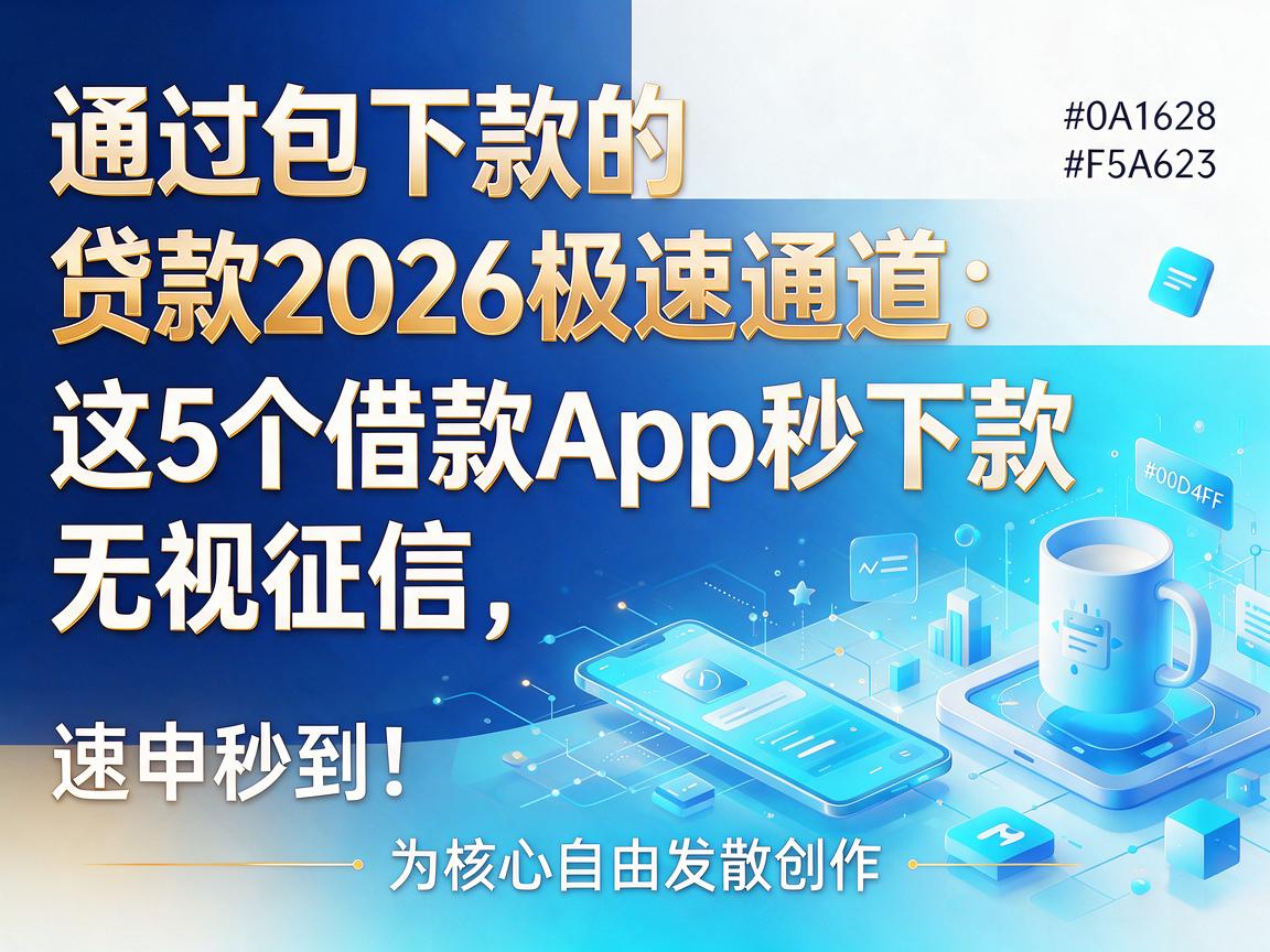 包通过包下款的贷款2026极速通道：这5个借款App秒下款无视征信，速申秒到！