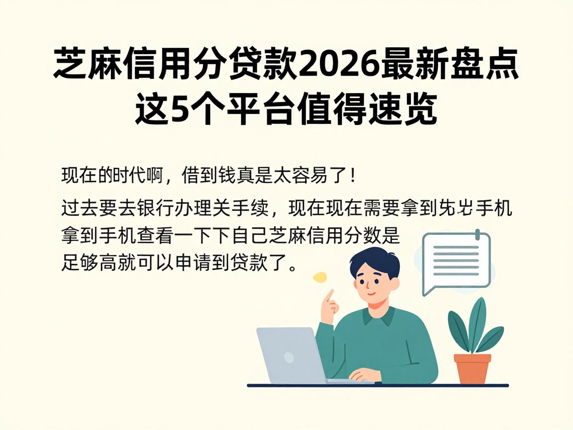 芝麻信用分贷款2026最新盘点：这5个平台值得速览！