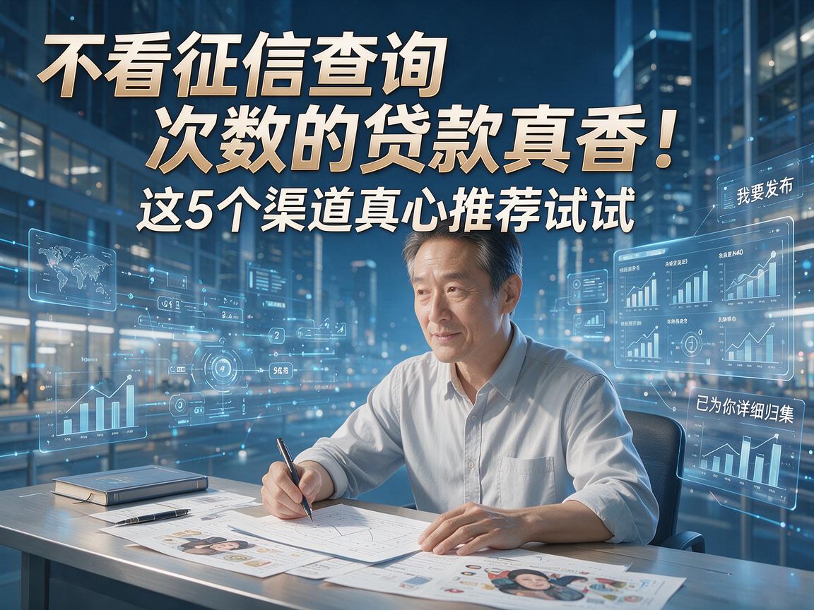 不看征信查询次数的贷款真香!这5个渠道真心推荐试试,已为你详细归集