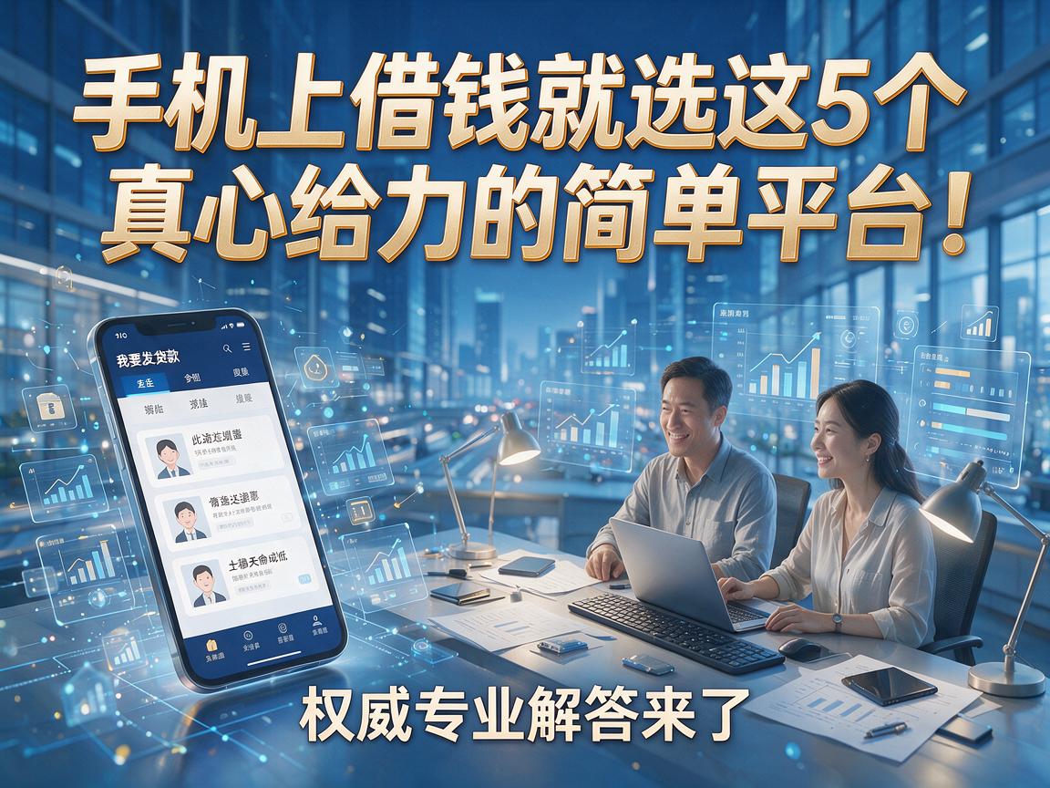 手机上借钱就选这5个真心给力的简单平台!权威专业解答来了