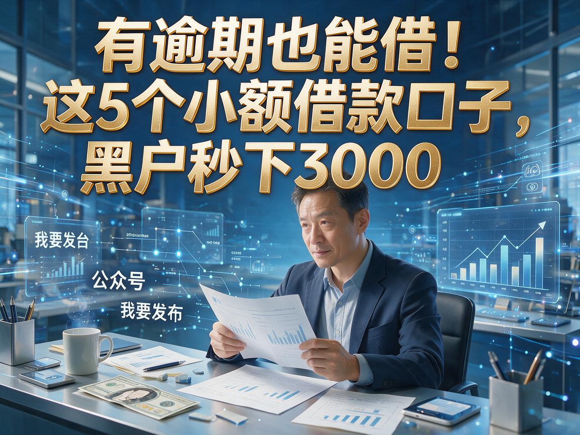 有逾期也能借!这5个小额借款口子,黑户秒下3000