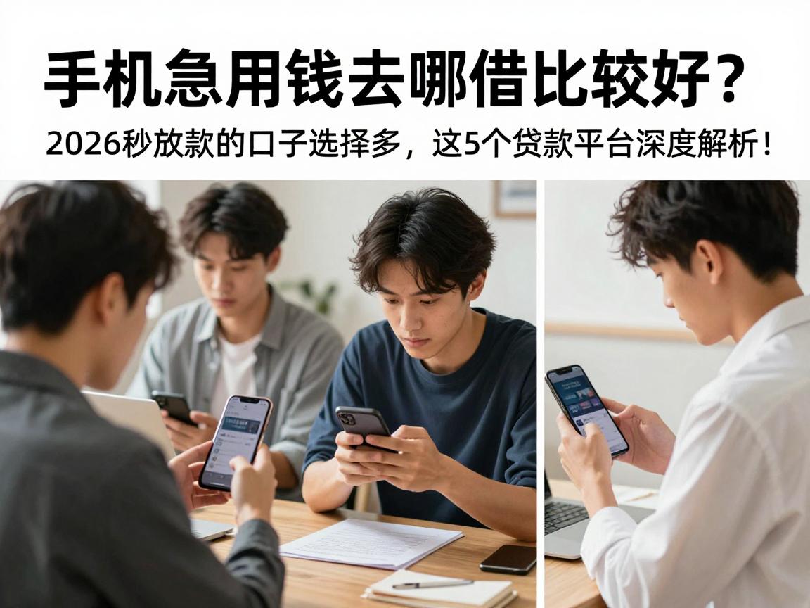 手机急用钱去哪借比较好？2026秒放款的口子选择多，这5个贷款平台深度解析！