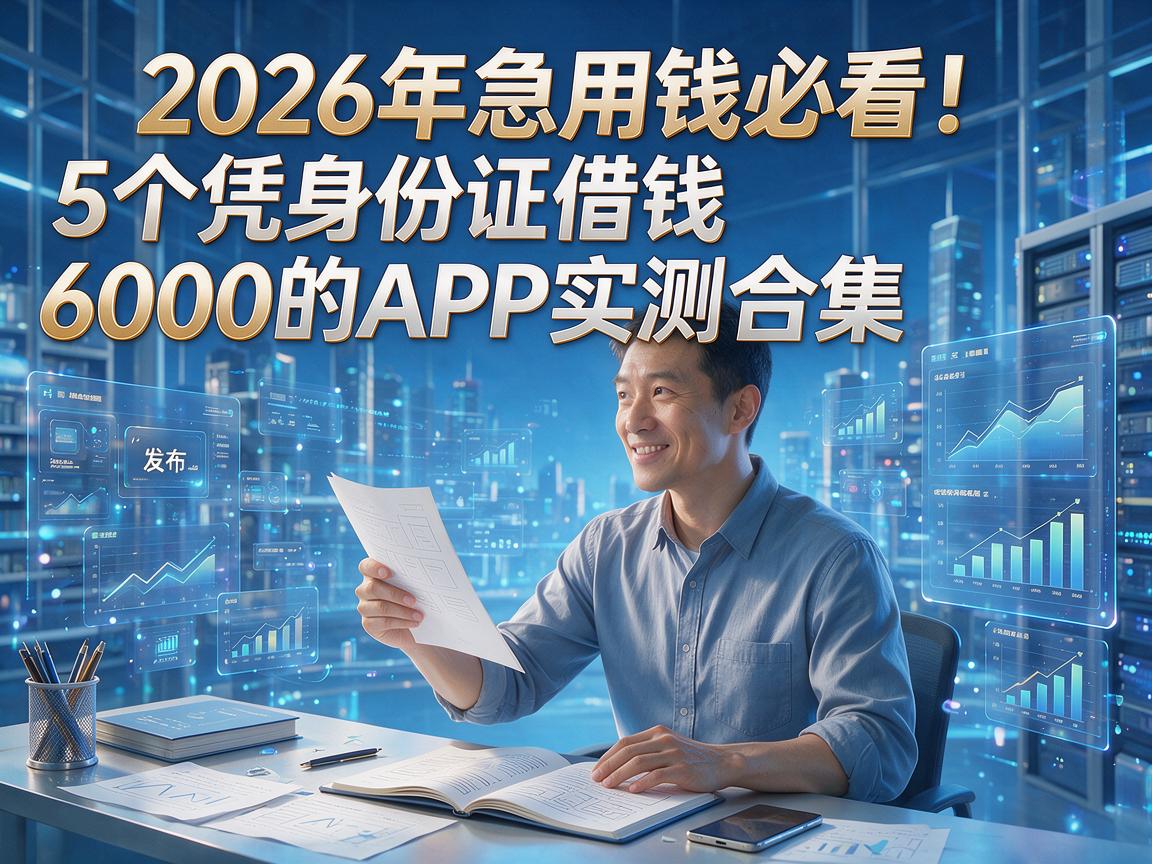 2026年急用钱必看！5个凭身份证借钱6000的APP实测合集