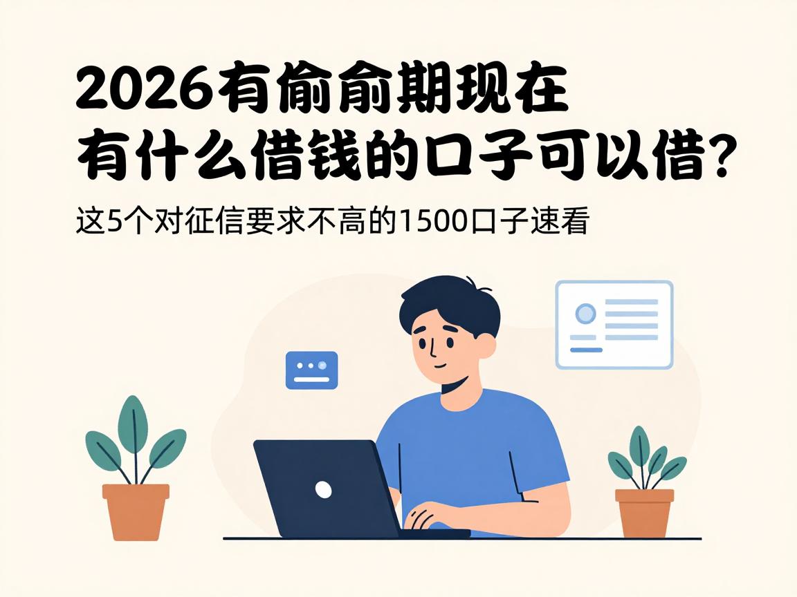 2026最新盘点:征信有逾期现在有什么借钱的口子可以借?这5个对征信要求不高的1500口子速看