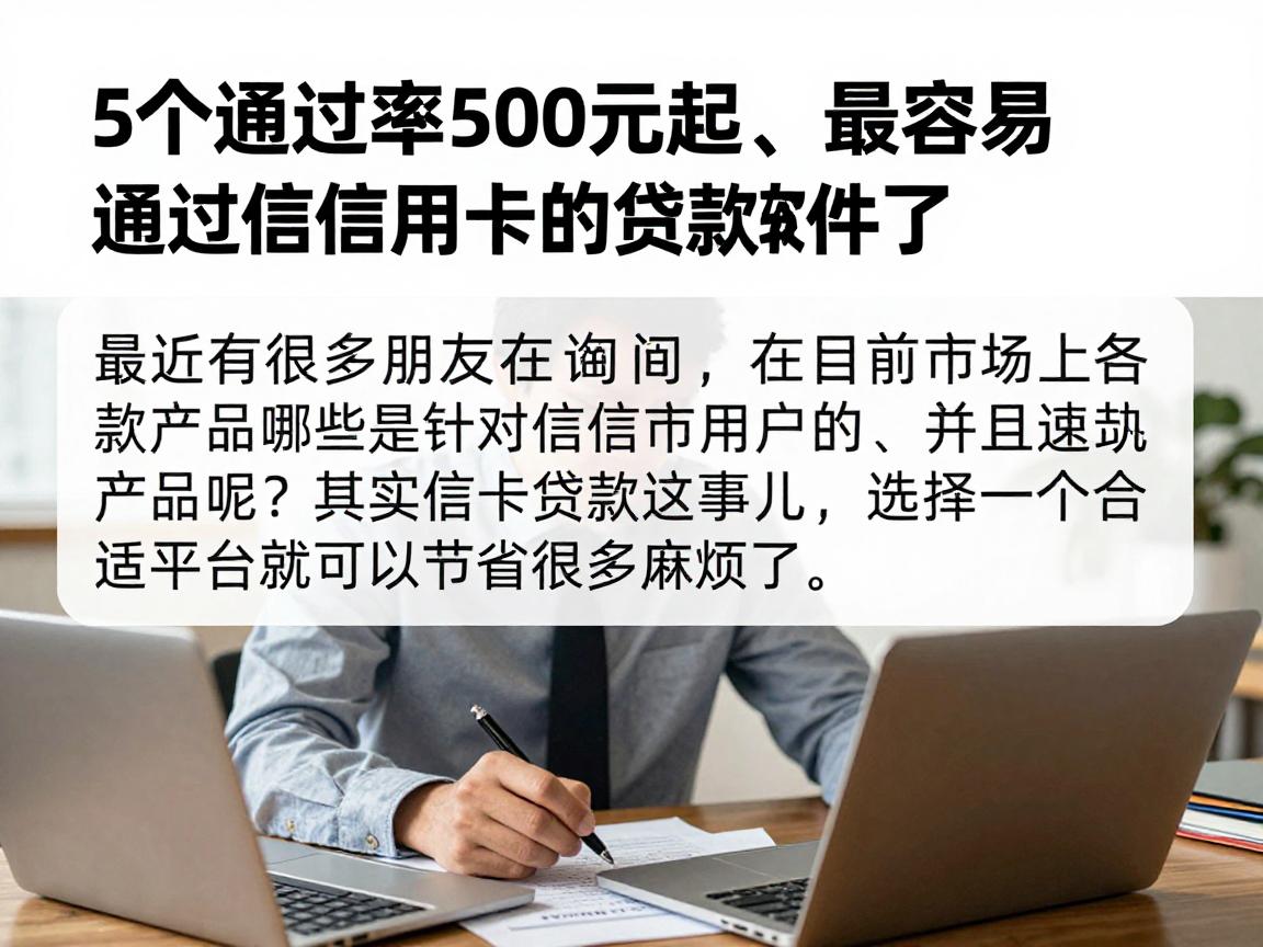 5个通过率500元起、最容易通过信用卡的贷款软件,今日快藏不住了!