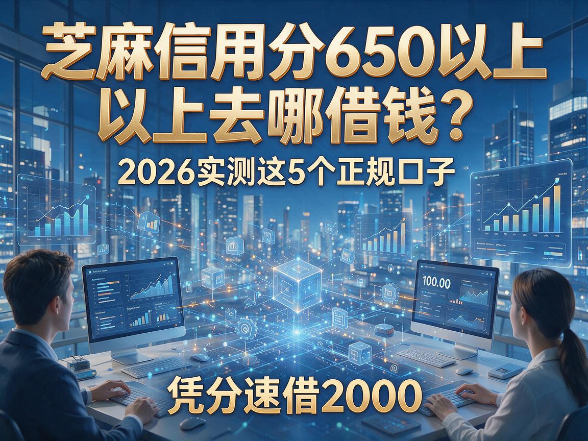 芝麻信用分650以上去哪借钱?2026实测这5个正规口子,凭分速借2000!