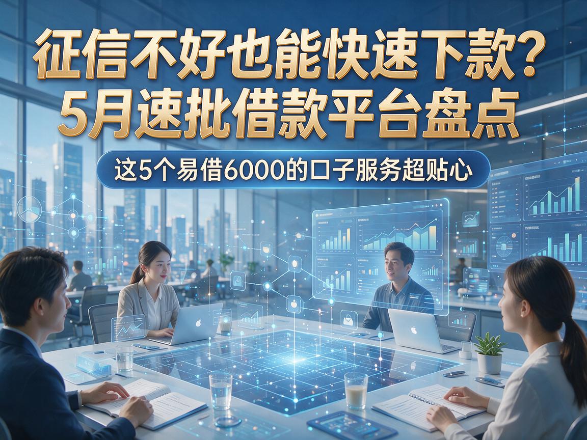 征信不好也能快速下款?5月速批借款平台盘点,这5个易借6000的口子服务超贴心