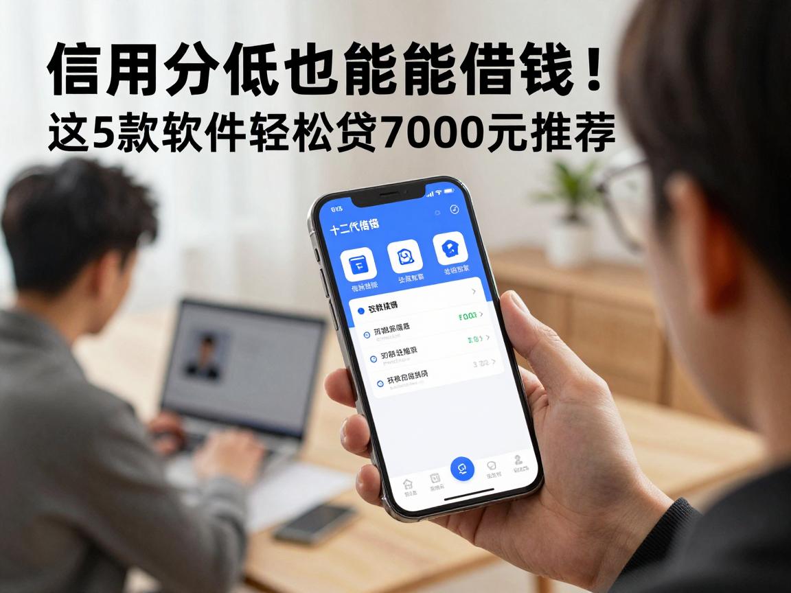 信用分低也能借钱！这5款软件轻松贷7000元，诚心推荐