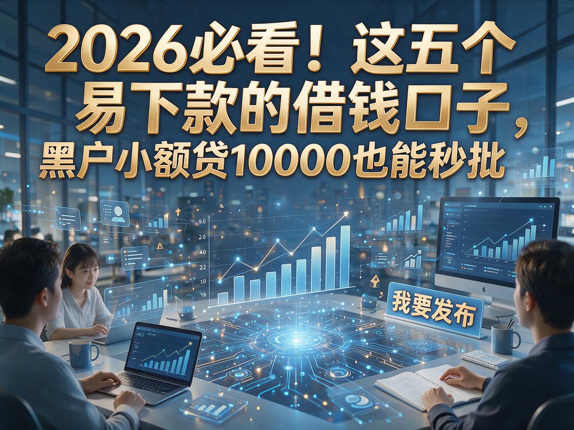 2026必看！这五个易下款的借钱口子，黑户小额贷10000也能秒批