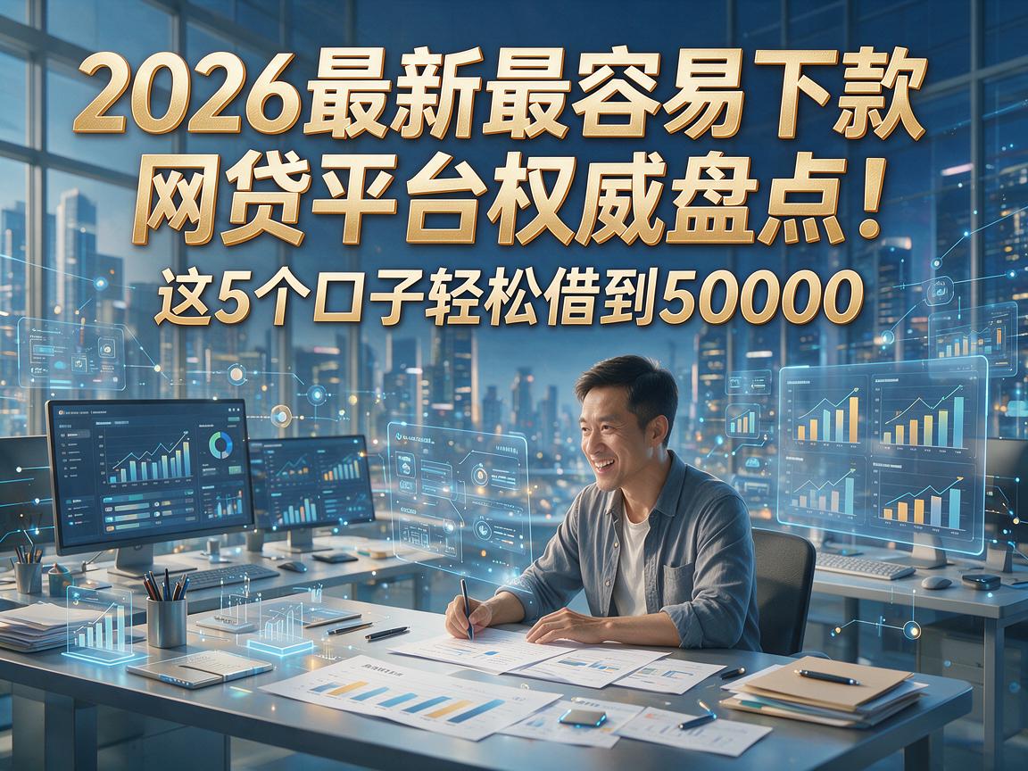2026最新最容易下款网贷平台权威盘点!这5个口子轻松借到50000