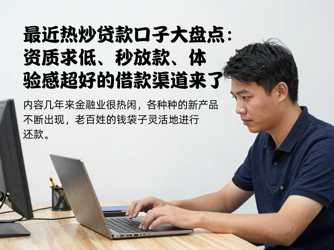 最近热炒贷款口子大盘点：资质要求低、秒放款、体验感超好的借款渠道来了