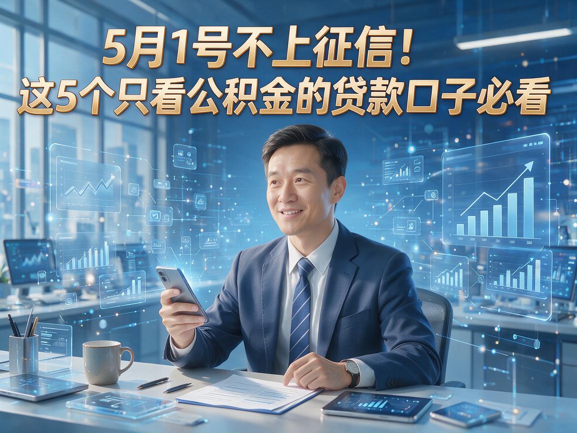 5月1号不上征信!这5个只看公积金的贷款口子必看