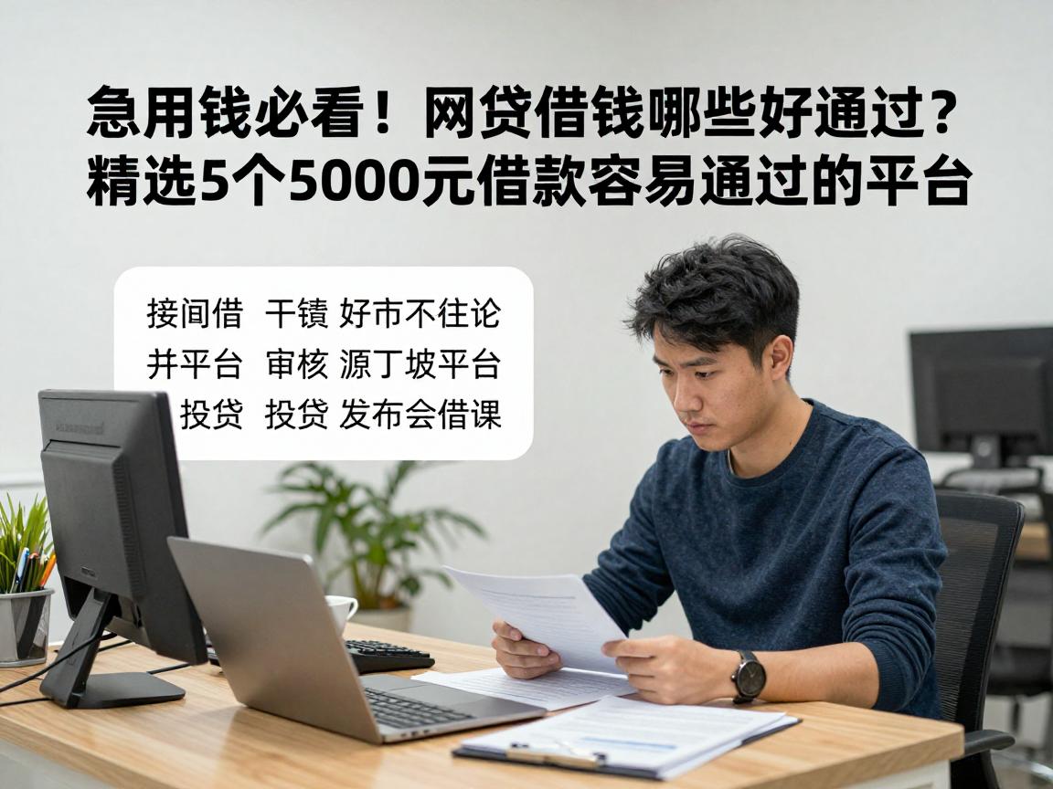 急用钱必看!网贷借钱哪些好通过?精选5个5000元借款容易通过的平台