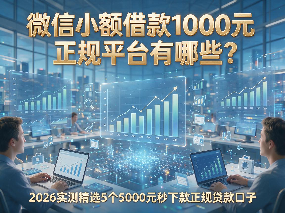 微信小额借款1000元正规平台有哪些？2026实测精选5个5000元秒下款正规贷款口子