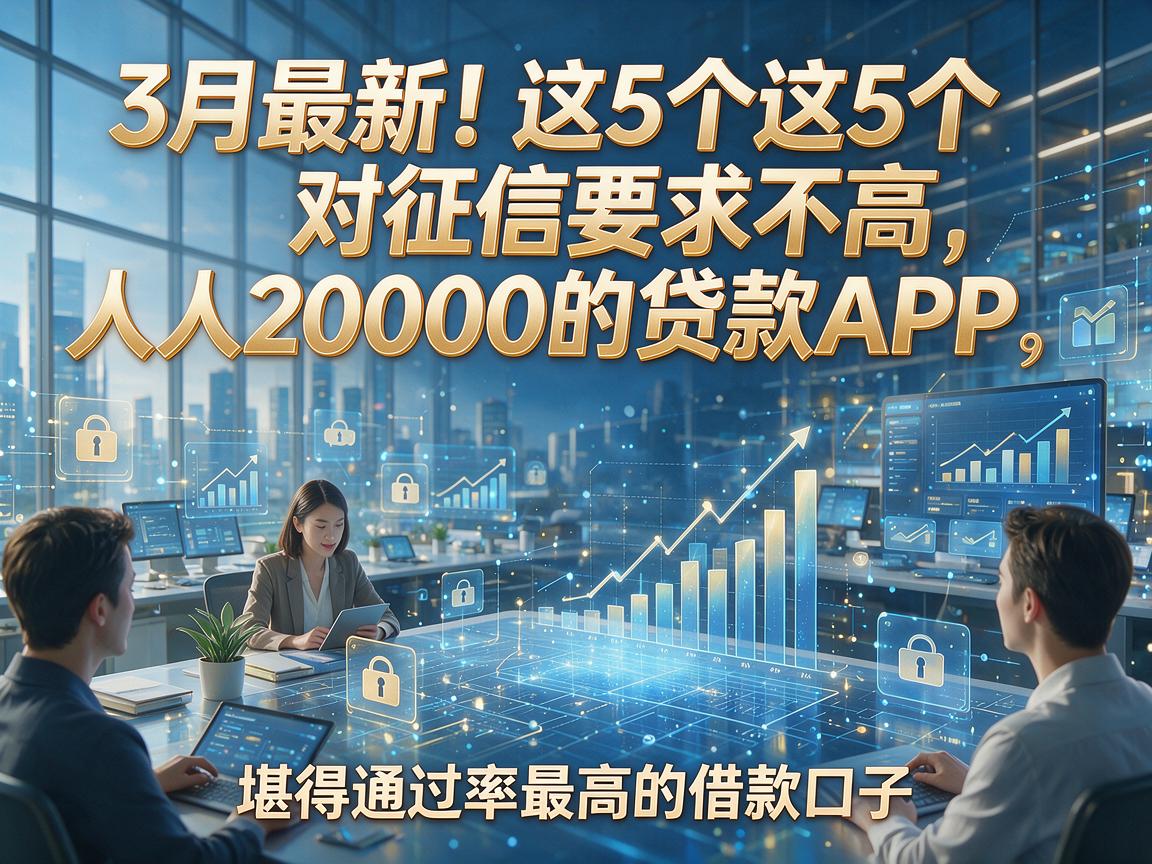 3月最新!这5个对征信要求不高、人人20000的贷款APP,堪称通过率最高的借款口子
