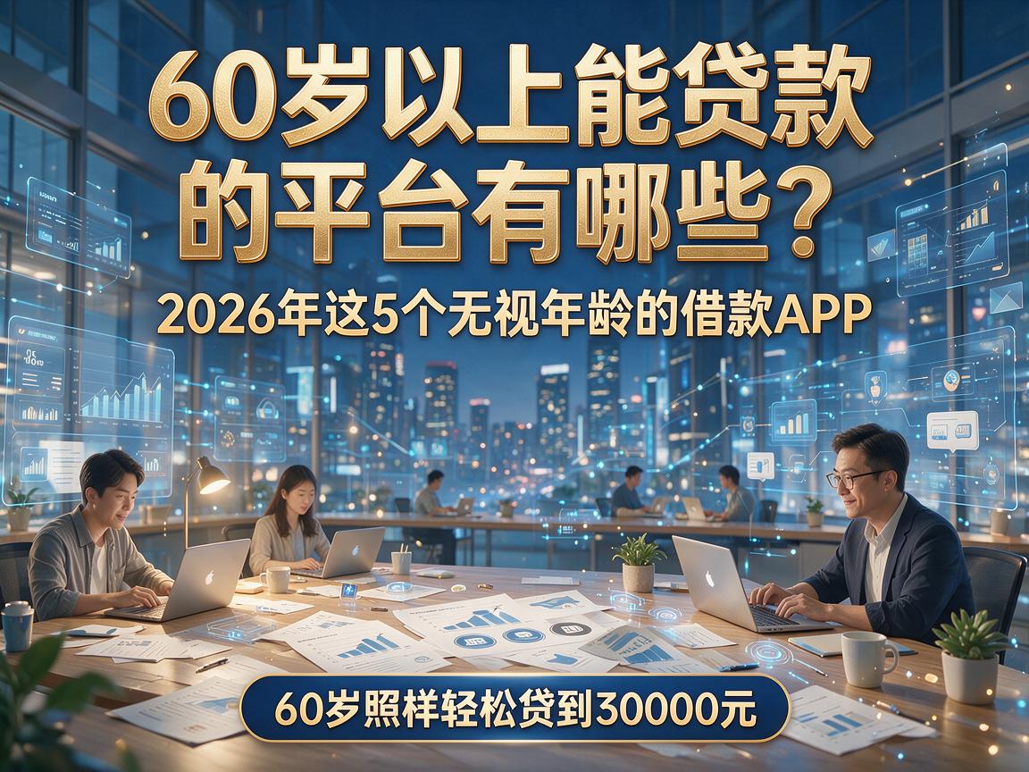 60岁以上能贷款的平台有哪些?2026年这5个无视年龄的借款APP,60岁照样轻松贷到30000元!