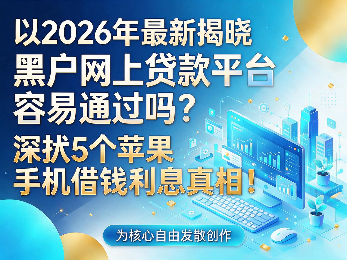 2026年最新揭晓:黑户网上贷款平台容易通过吗?深扒5个苹果手机借钱利息真相!