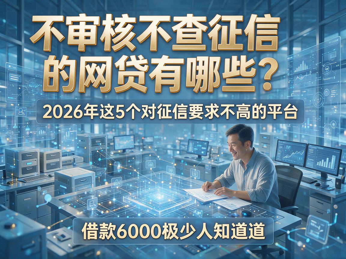 不审核不查征信的网贷有哪些?2026年这5个对征信要求不高的平台,借款6000极少人知道
