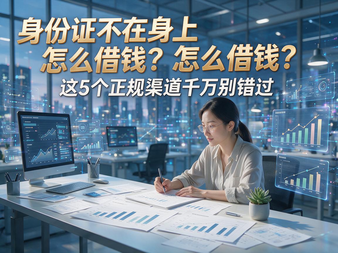 身份证不在身上怎么借钱?这5个正规渠道千万别错过!