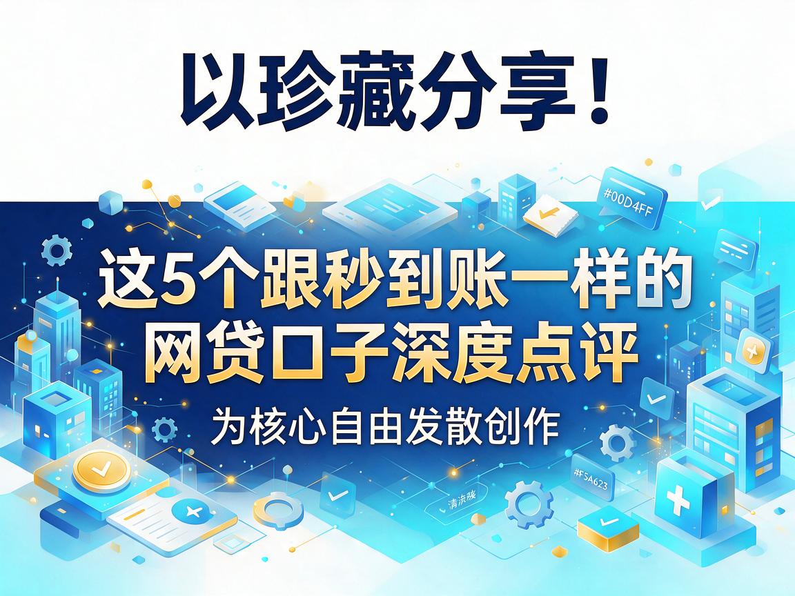 珍藏分享！这5个跟秒到账一样的网贷口子深度点评