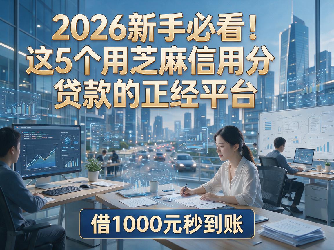 2026新手必看!这5个用芝麻信用分贷款的正经平台,借1000元秒到账